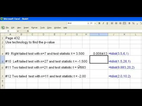 Table displaying data in a document, with various cells highlighted.