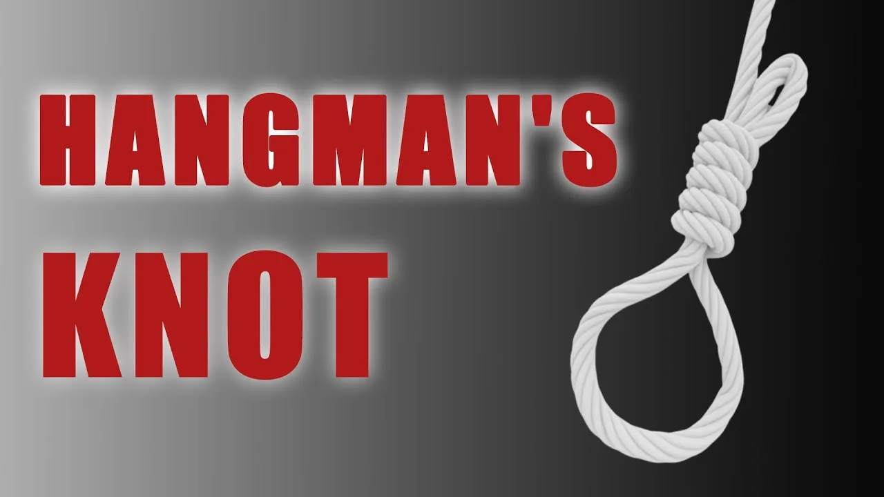 Hangman's knot illustration with title.