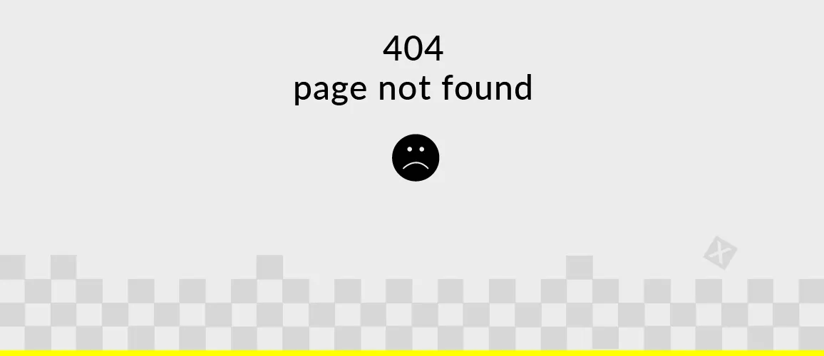 404 error page with sad face icon