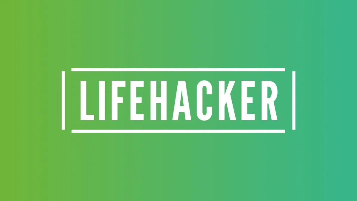 Lifehacker logo on a gradient background.