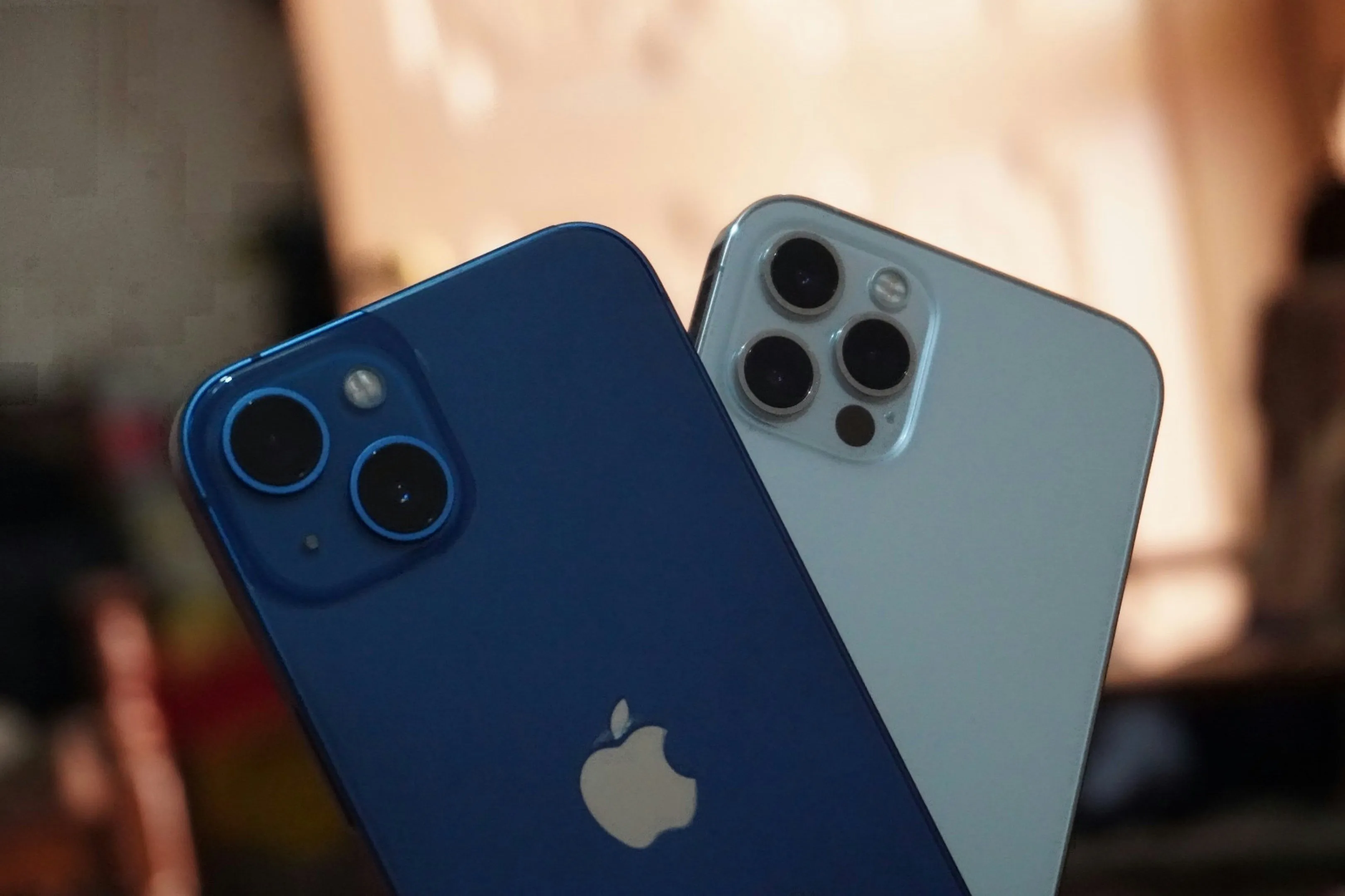 Image of two different iphone models