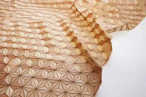 Geometric patterned paper with a textured design.