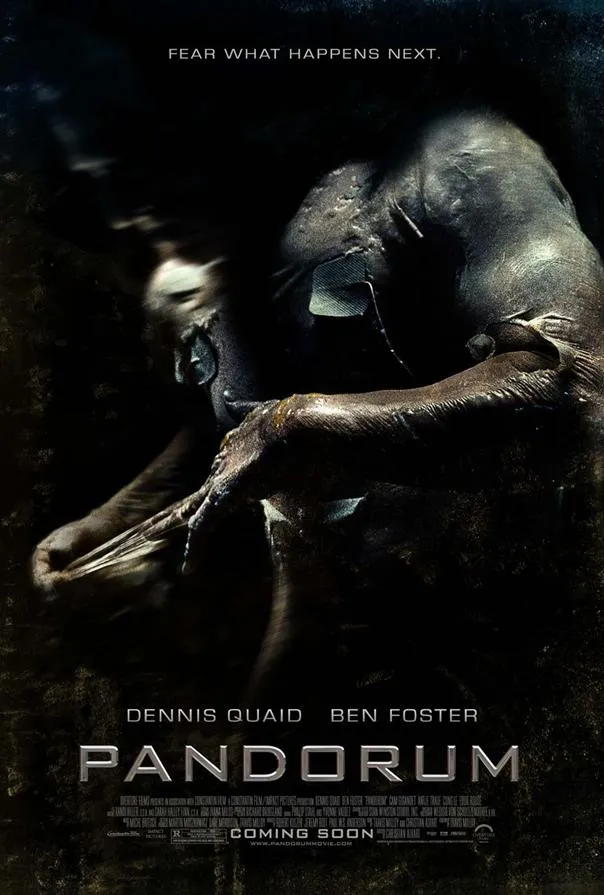 Pandorum movie poster featuring a dark, atmospheric design.