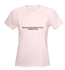 T-shirt with the text "CELEBRATE EVERYBODY'S INCLUSION" in red and blue letters.