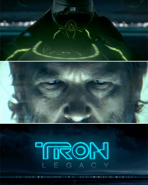 Tron: Legacy movie promotional image featuring a character.
