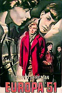 Europa '51 movie poster featuring Ingrid Bergman.