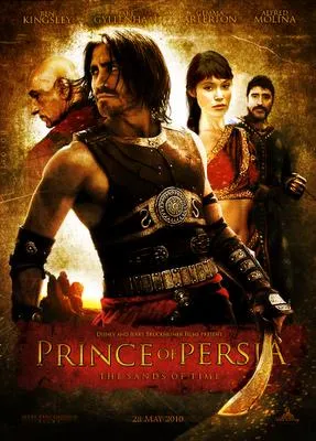 Prince of Persia movie poster featuring main characters in action poses.