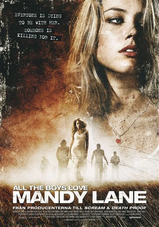 Mandy Lane movie poster featuring a young woman in a dramatic backdrop.