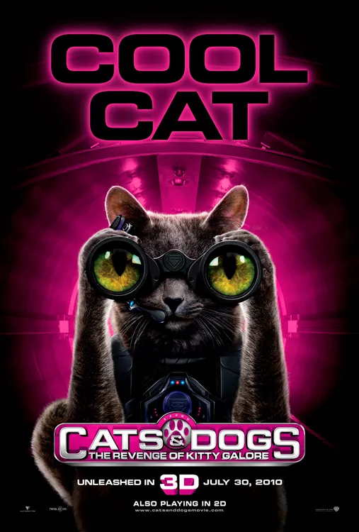 Cool Cat promotional poster for "Cats & Dogs" movie