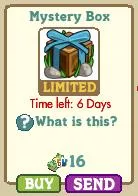 Mystery Box with a countdown timer for purchase.