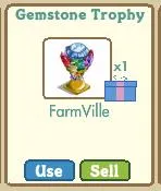 Gemstone trophy icon from FarmVille