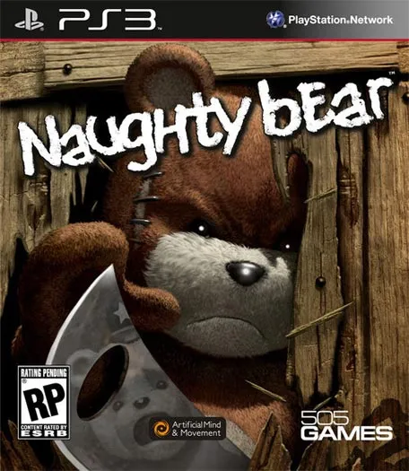 Naughty Bear video game cover for PlayStation 3.