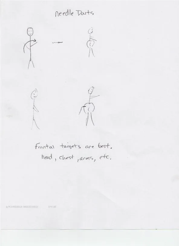 Sketches demonstrating body movement poses.