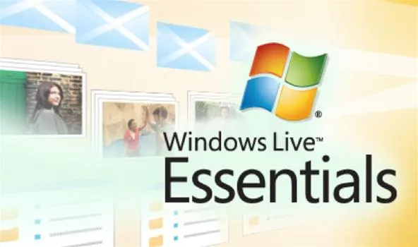 Windows Live Essentials logo with a colorful background