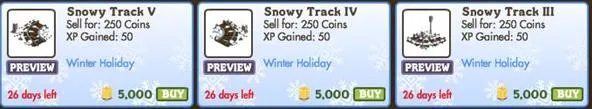 Savvy Tract virtual items available for purchase, showcasing different levels and prices.