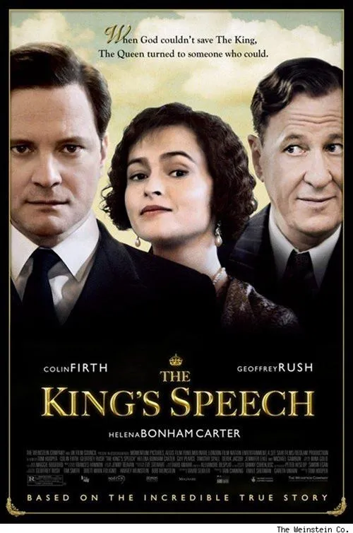 The King's Speech movie poster featuring the main characters.