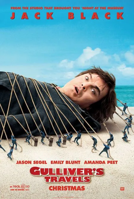 Gulliver's Travels movie poster featuring Jack Black.