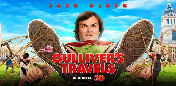 Gulliver's Travels movie poster featuring Jack Black.