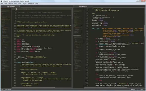 Code editor displaying programming scripts in a dark theme.