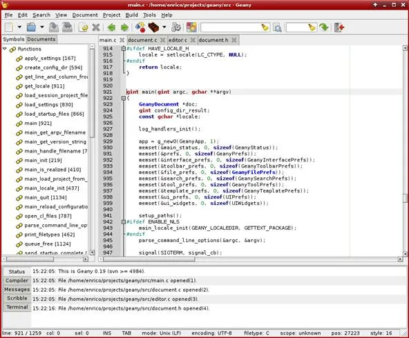 Code editing interface displaying programming text and syntax elements.