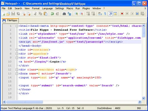 Screenshot of a code editor displaying HTML and JavaScript code.