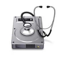A stethoscope resting on a hard drive, symbolizing health technology.