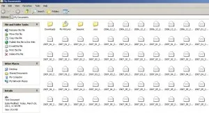 File directory interface displaying various folders and files.