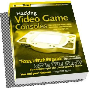 Hacking Video Game Consoles book cover featuring a retro console.