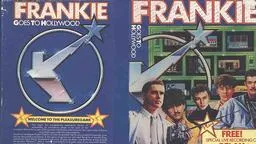 Frankie Goes to Hollywood album cover featuring the band and a star graphic.