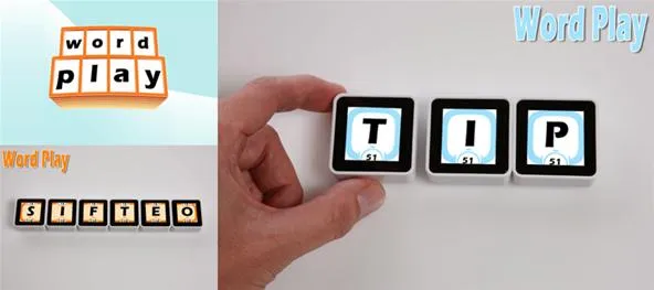 Word Play game showing tiles with letters forming the word "TIP"