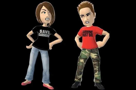 Cartoon characters standing with hands on hips, expressing frustration.