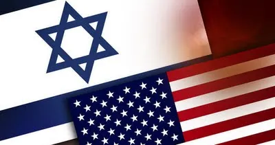 Flags of Israel and the United States.
