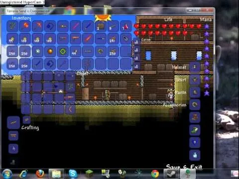 Screenshot of a game interface showing an inventory and crafting menu.