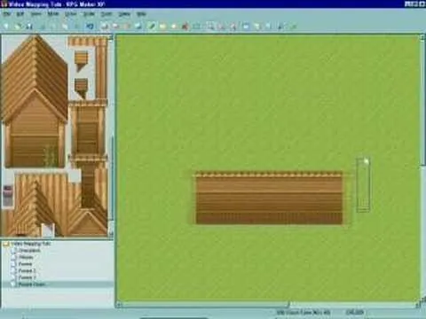 Screen capture of a digital design tool displaying architectural elements and textures for modeling.