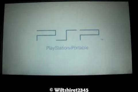 PlayStation Portable logo displayed on screen.