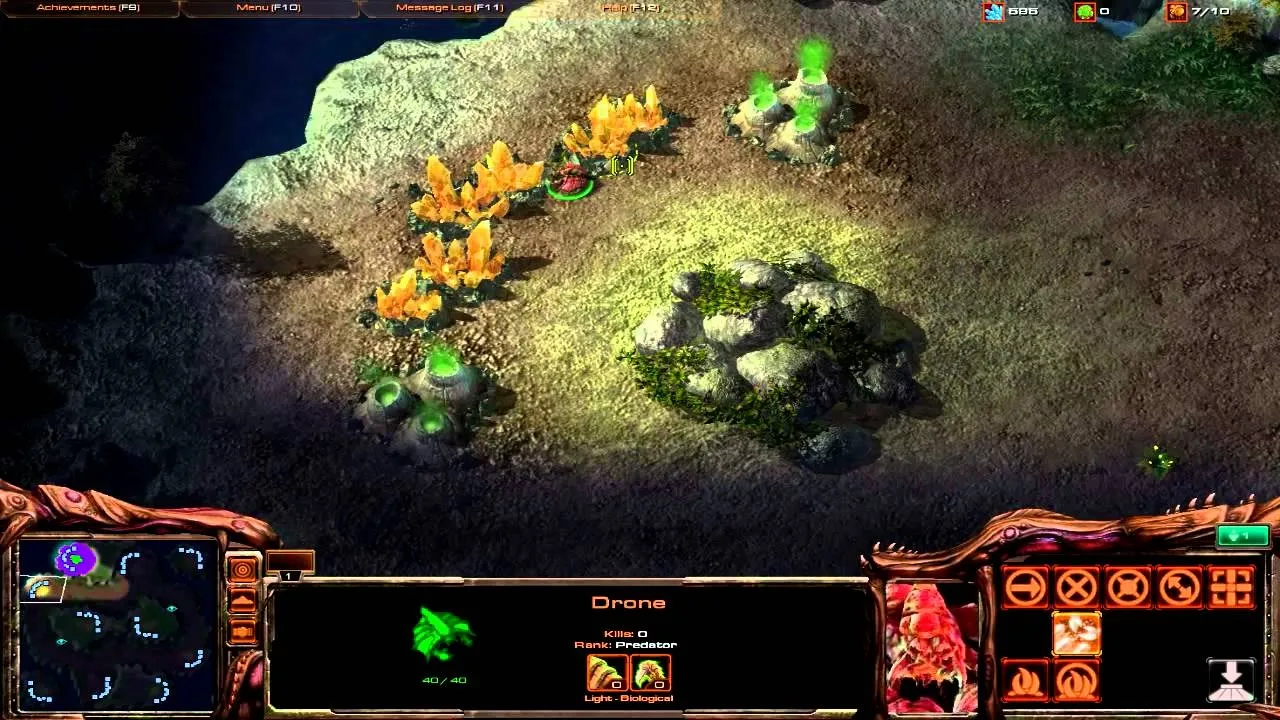 Aerial view of a strategic game map featuring resource deposits and structures.