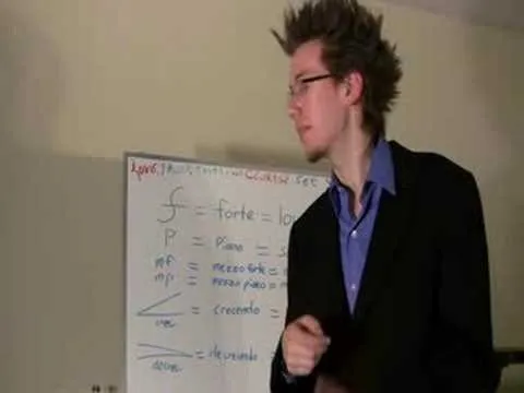 A person presenting in front of a whiteboard with mathematical equations.