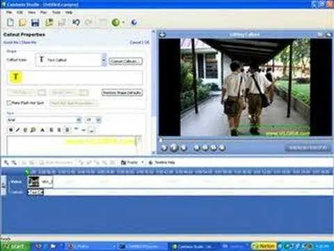 How to Add text callouts to a Camtasia recording cover