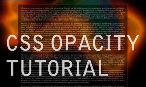 CSS Opacity Tutorial