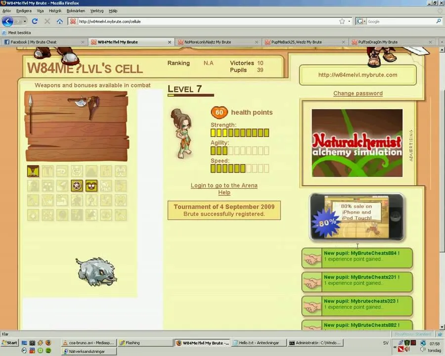 How to Learn MyBrute Cheats and the Pupil Glitch (09/02/09) cover