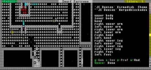 A pixelated video game interface displaying character stats and movement options.