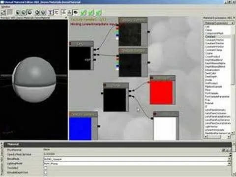 3D modeling software interface displaying texture nodes and color options.