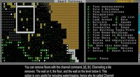 Gameplay screenshot of a strategy simulation game, displaying a map and game instructions.