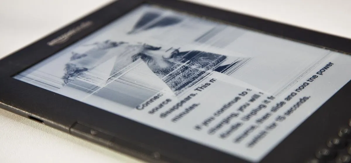 E-reader displaying a book with text and images.