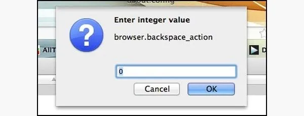 Integer value input dialog box with options for entering a number.