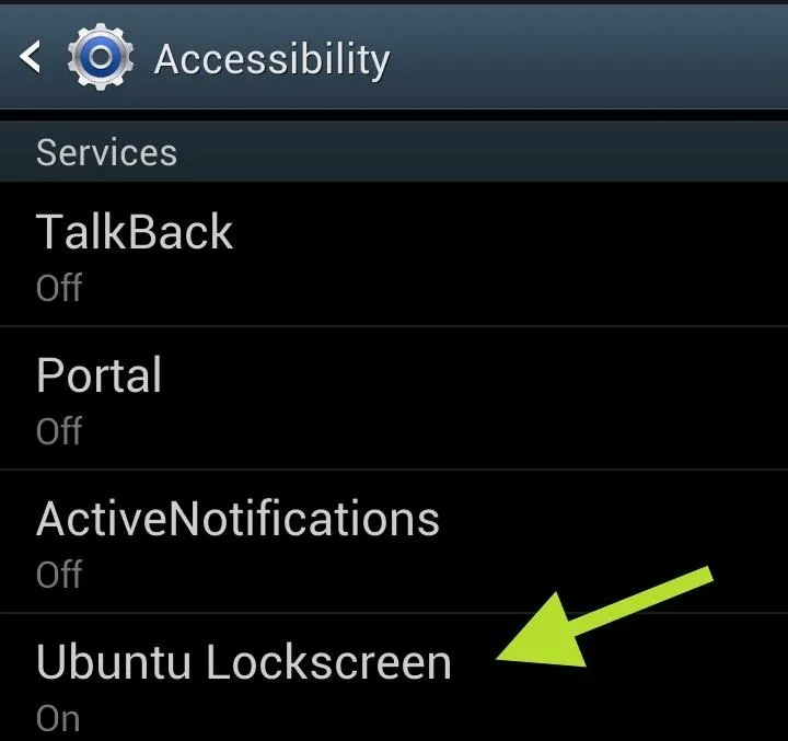 Ubuntu Lockscreen setting in accessibility options.