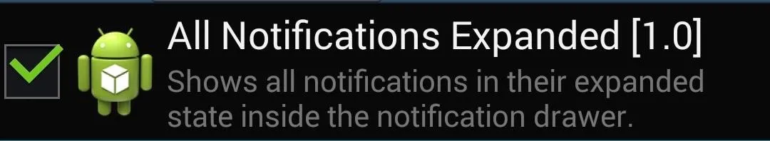 All Notifications Expanded feature description for Android.