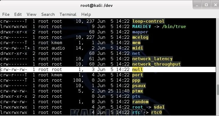 Terminal window displaying directory contents and file permissions.