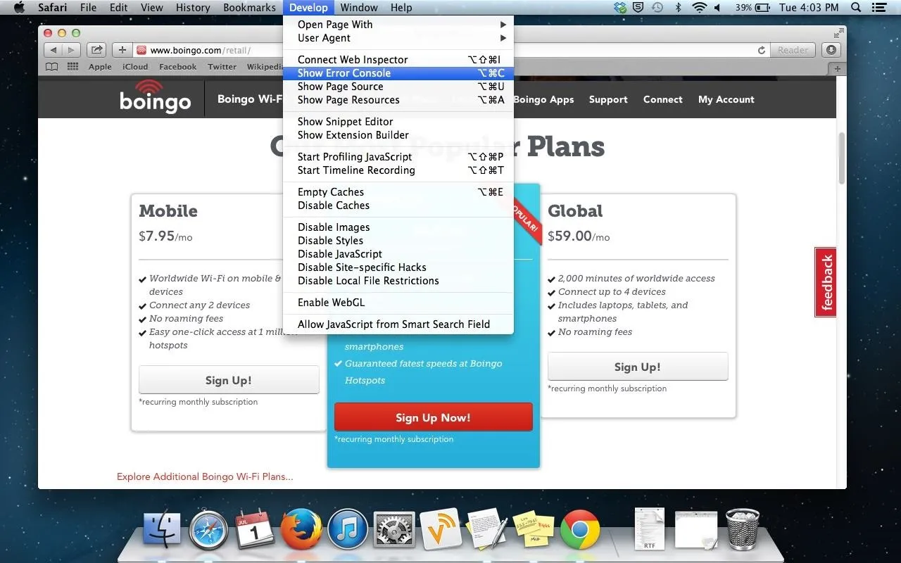 Screenshot of a website displaying various pricing plans and options for a service.