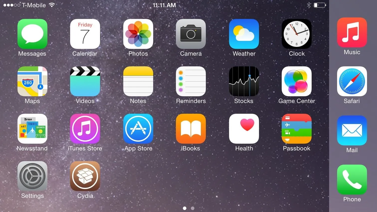 iPhone home screen displaying various app icons.